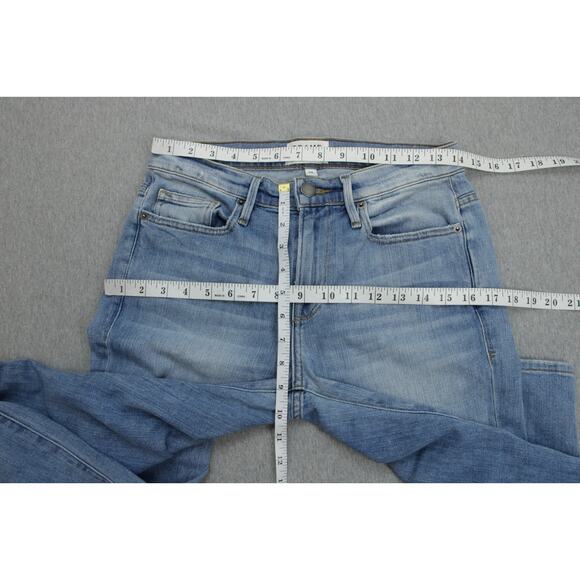 Frame Jeans Mens 28 Blue Cotton Blend L'Homme Skinny - Picture 6 of 7
